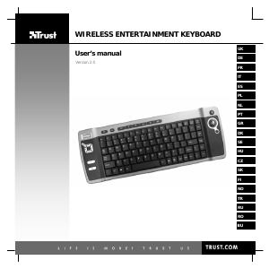 Manuale Trust 14909 Wireless Entertainment Tastiera