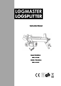 Manual Logmaster WLS520-A Wood Splitter