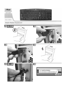 Panduan Trust 16087 Camiva Multimedia Keyboard