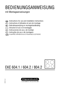 Bedienungsanleitung Küppersbusch EKE 604.1 Kochfeld