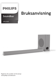 Bruksanvisning Philips HTL3325 Högtalare