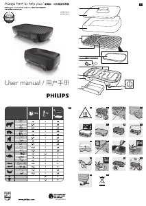 사용 설명서 필립스 HD6320 테이블 그릴