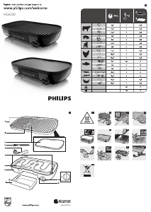 Manual de uso Philips HD6320 Parrilla de mesa