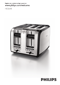 Panduan Philips HD2648 Toaster
