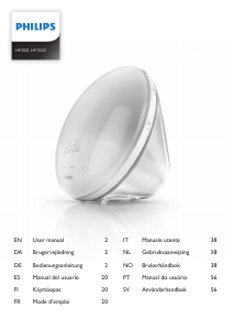 Manual Philips HF3520 Wake-up light