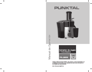 Manual de uso Punktal PK-J9808 Licuadora