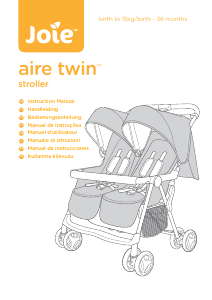 Kullanım kılavuzu Joie Aire Twin Katlanır bebek arabası