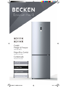 Manual Becken BC3115 IX Fridge-Freezer