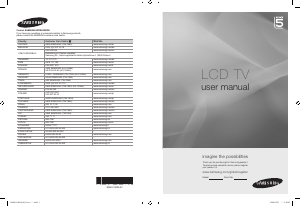 Manual de uso Samsung LE52A557P2F Televisor de LCD