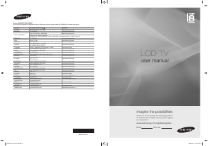 Mode d’emploi Samsung LE52A856S1M Téléviseur LCD