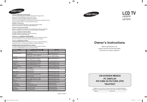 Manual Samsung LE70F96BD Televisor LCD