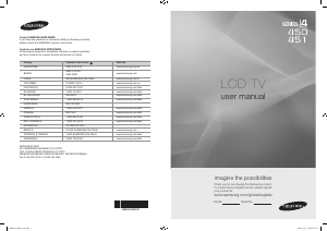 Manual de uso Samsung LN19A450C1D Televisor de LCD