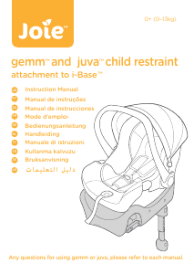 Manuale Joie Gemm Seggiolino per auto