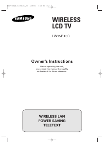Handleiding Samsung LW15B13C LCD televisie