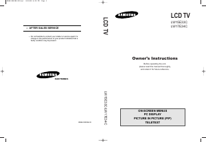 Handleiding Samsung LW15E33C LCD televisie