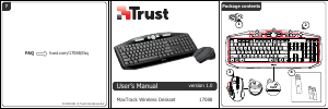 Kullanım kılavuzu Trust 17088 MaxTrack Wireless Klavye