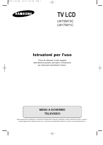 Manuale Samsung LW15M13C LCD televisore