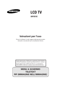 Manuale Samsung LW15S13C LCD televisore