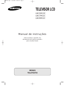 Manual Samsung LW17M11C Televisor LCD