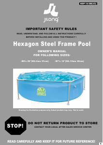 Manual Jilong Hexagon Steel (215x45) Swimming Pool