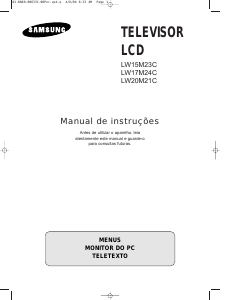 Manual Samsung LW17M24C Televisor LCD