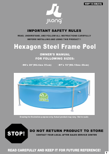 Manual Jilong Hexagon Steel (240x51) Swimming Pool