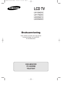 Bruksanvisning Samsung LW17M24C LCD TV