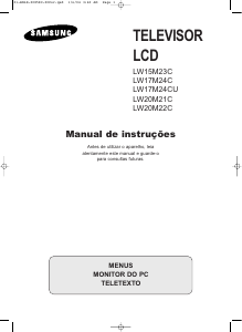 Manual Samsung LW17M24CU Televisor LCD