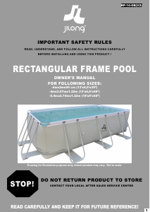 Manual Jilong Rectangular (400x200x99) Swimming Pool