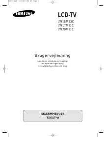 Brugsanvisning Samsung LW20M11C LCD TV