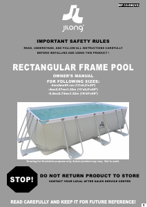 Manual Jilong Rectangular (400x207x122) Swimming Pool