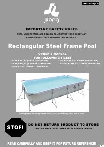 Manual Jilong Rectangular Steel (188x127x42) Swimming Pool