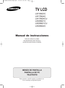 Manual de uso Samsung LW20M21CP Televisor de LCD