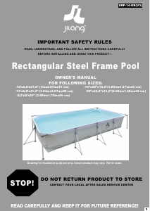 Manual Jilong Rectangular Steel (228x159x42) Swimming Pool