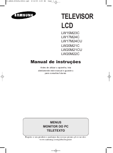 Manual Samsung LW20M21CU Televisor LCD