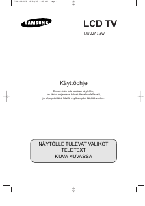 Käyttöohje Samsung LW22A13W Nestekidetelevisio