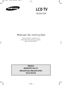 Manual Samsung LW26A33WS Televisor LCD