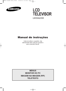 Manual Samsung LW30A23W Televisor LCD