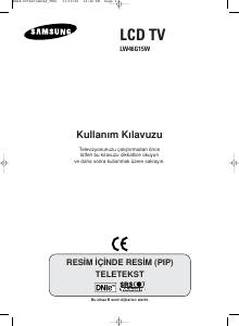 Kullanım kılavuzu Samsung LW46G15W LCD televizyon