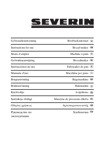 Manual Severin BM 3983 Bread Maker