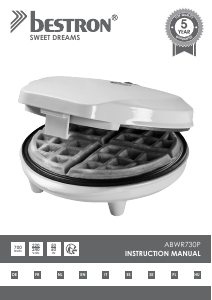 Manuale Bestron ABWR730P Macchina per waffle