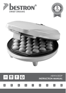 Manual Bestron ABWM300P Waffle Maker