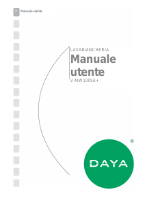 Manuale DAYA V-MW1005A+ Lavatrice