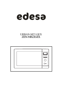 Manual de uso Edesa ZEN-MB23GEX Microondas