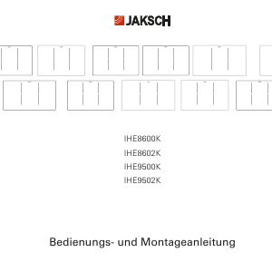 Bedienungsanleitung Jaksch IHE8600K Kochfeld