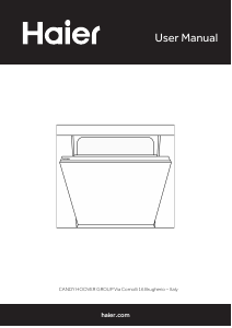 Manual Haier XIB 3B2SFS-80 Dishwasher