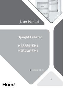 Manual Haier H3F-285WE Freezer