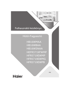 Manual Haier HFR5719EWPB Frigorífico combinado