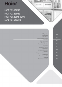 Handleiding Haier HCR7918ENMP Koel-vries combinatie