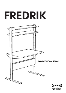 Руководство IKEA FREDRIK (92x62) Письменный стол